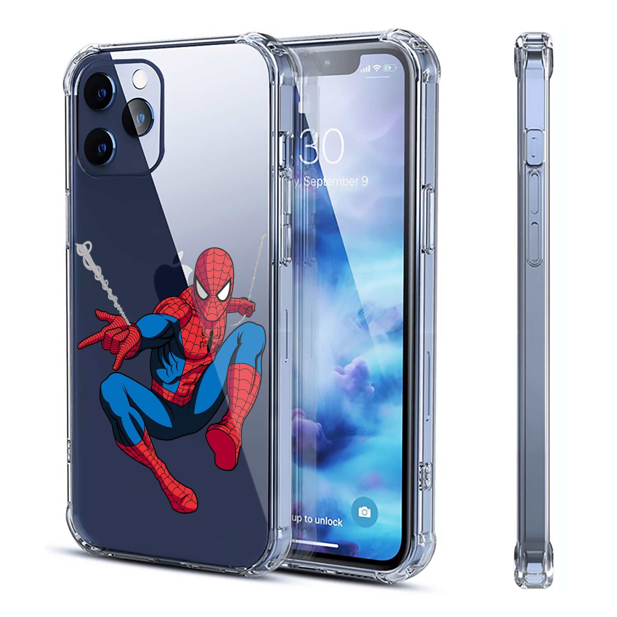 （画像用） アベンジャーズ The Avengers 【iPhone 12シリーズ対応】透明スマホケース（クリアソフトケース）